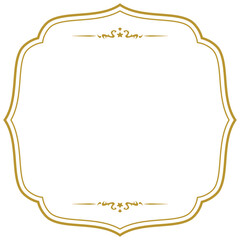 アンティーク/ビンテージ/フレーム/枠/ゴールド/イラスト/素材