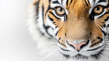 Obraz premium The tiger looked at me, his eyes looked at me with interest.
