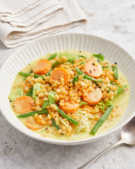 Asian savoy cabbage stew