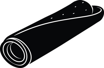 spring roll clean silhouette vector