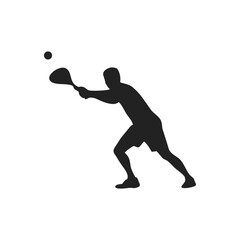 Padel Tennis Player Silhouette