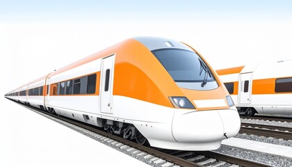 Naklejka premium fast train in motion