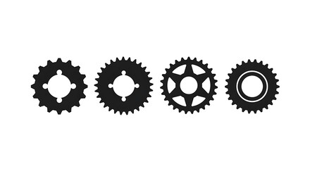 Bicycle Gears, Vector Illustration.