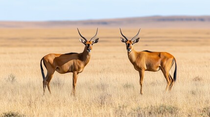 Fototapeta premium Two male red hartebeest