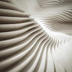Abstract grayscale image of undulating, layered curves