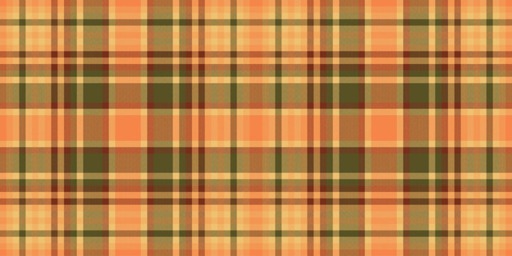 Warm plaid pattern, ideal for backgrounds or textile designs. Features intersecting lines in fall hues, creating a cozy and rustic feel. Use for seasonal projects.