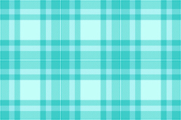 Seamless plaid pattern in cool aqua hues. Ideal for backgrounds, textiles, or designs needing a classic, calming texture. Versatile, modern  timeless design.