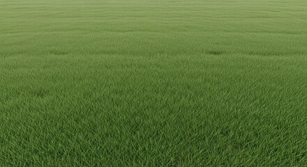Fototapeta premium A vast expanse of closely cropped green grass
