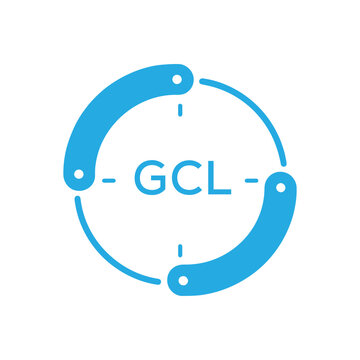 GCL Modern Company logo. GCL Circular Technology Logo design for entrepreneur and business. GCL best icon Digital Branding.
