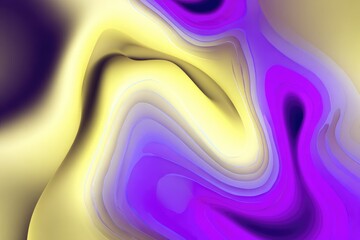 Abstract swirling pattern in shades of yellow and purple