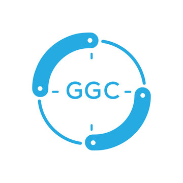 GGC Modern Company logo. GGC Circular Technology Logo design for entrepreneur and business. GGC best icon Digital Branding.
