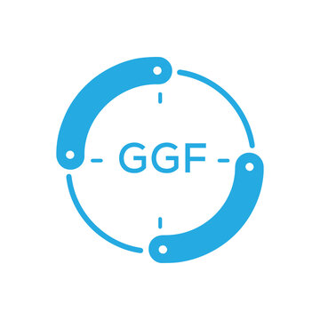 GGF Modern Company logo. GGF Circular Technology Logo design for entrepreneur and business. GGF best icon Digital Branding.
