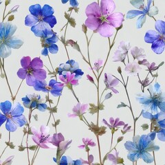 Watercolor Wildflower Pattern
