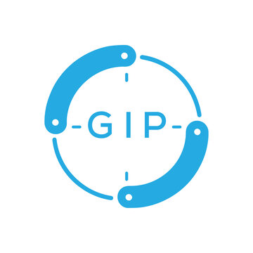 GJP Modern Company logo. GJP Circular Technology Logo design for entrepreneur and business. GJP best icon Digital Branding.
