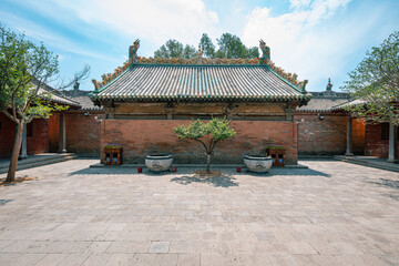 Chinese ancient taoism temple and architecture art 