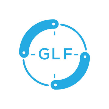 GLF Modern Company logo. GLF Circular Technology Logo design for entrepreneur and business. GLF best icon Digital Branding.
