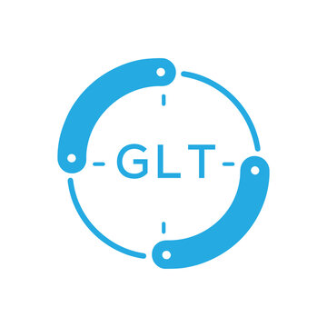 GLT Modern Company logo. GLT Circular Technology Logo design for entrepreneur and business. GLT best icon Digital Branding.
