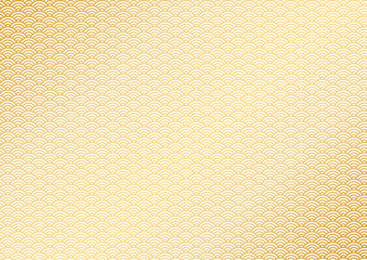 伝統的な和柄の背景素材。日本の紋様素材。青海波