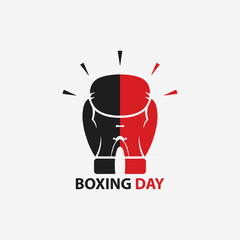 The flat design concept for Boxing Day focuses on simplicity, elegance, and ease of recognition.