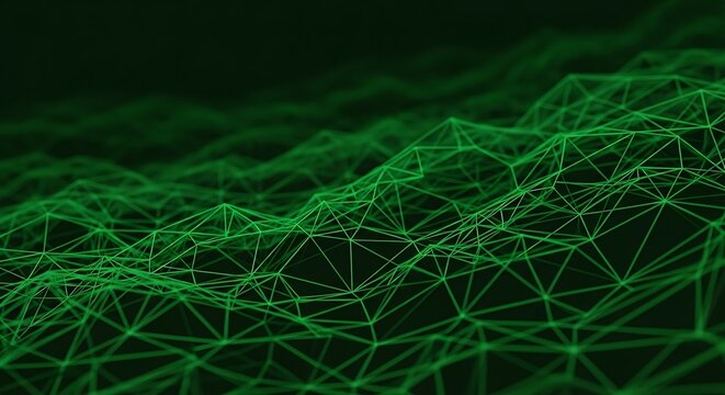 Abstract Digital Network Graphic.