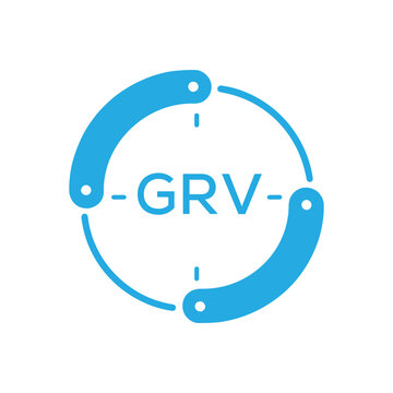 GRV Modern Company logo. GRV Circular Technology Logo design for entrepreneur and business. GRV best icon Digital Branding.
