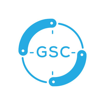 GSC Modern Company logo. GSC Circular Technology Logo design for entrepreneur and business. GSC best icon Digital Branding.

