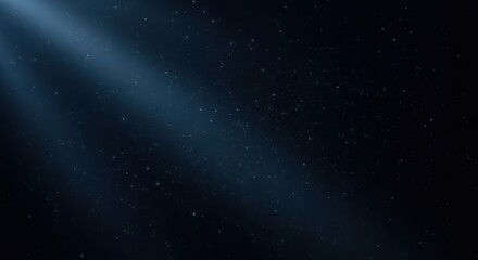 Fototapeta premium Abstract diagonal light rays shining through dark deep blue textured background motion