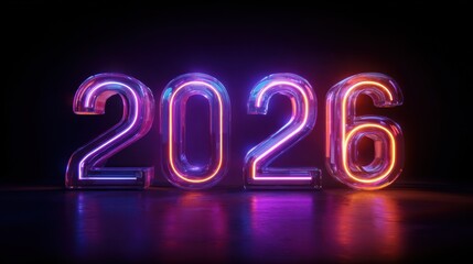 Happy New Year 2026 2026, number, new year, square, numeric, flier, text