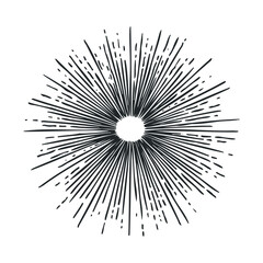 Obraz premium Radiating burst of energy design for modern art or graphic projects. Vector illustration