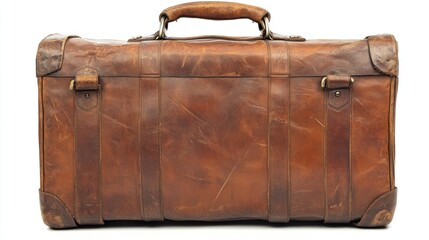 Vintage leather suitcase
