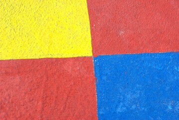 Abstract geometric pattern with primary colors