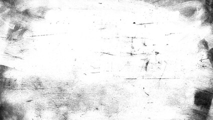 Black grunge scratch mark overlay on transparent background