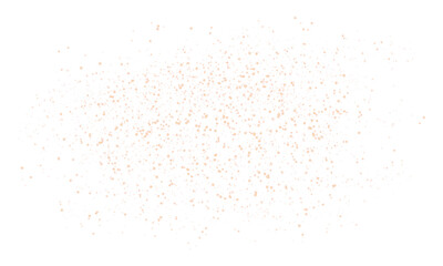 Cloud of fireflies or glowing particles isolated on transparent background