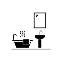 Icon a bathroom, isolated against a clean background.
