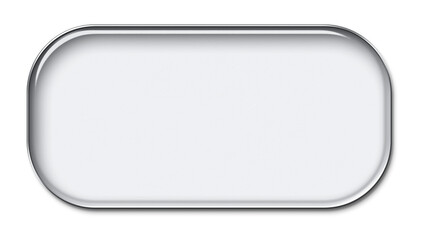 Transparent glass rounded rectangle shape isolated on transparent background