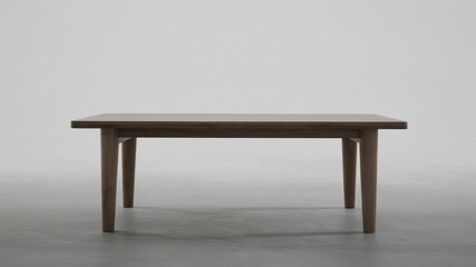 Simple Wooden Table with Clean Surface, Emitting Modern Minimalist Vibe for Interior Design