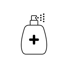Icon a antiseptic, isolated against a clean background.