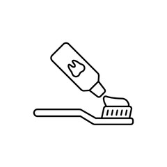Icon a toothpaste, isolated against a clean background.