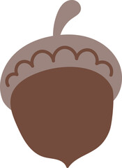 Simple Acorn Drawing