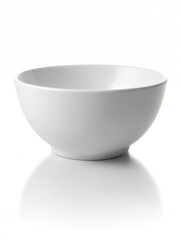 Empty ceramic bowl on a white background
