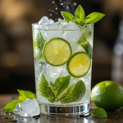 mojito cocktail with lime