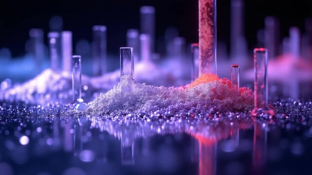 Abstract animation of magic overflows for LED screens and panels