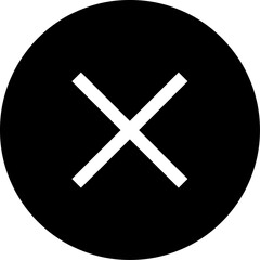 Delete Icon with Black fill