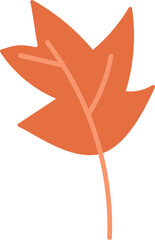 Autumn Leaf Silhouette