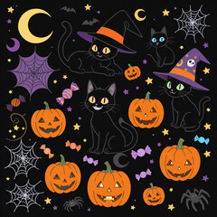 halloween seamless pattern