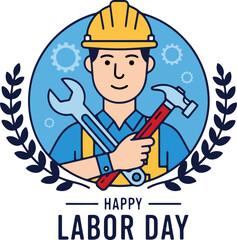 labor day icon illustration