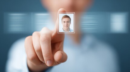 Nostalgic memories, a person holds cherished photograph of man, reflecting on times gone.