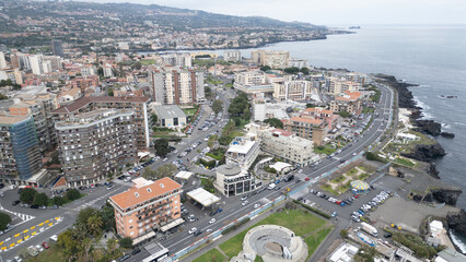 From above, Sicily reveals its maze of golden streets and stone houses – a timeless charm in the heart of the Mediterranean.