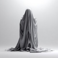 Naklejka premium supernatural being with fabric detailed view 