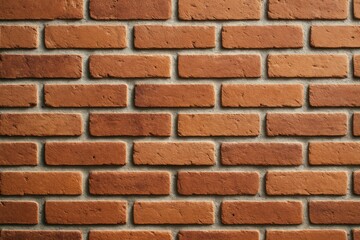 Obraz premium Seamless textured pattern of red brick wall for architectural use and abstract background with natural lighting and rustic surface details. Ai generative